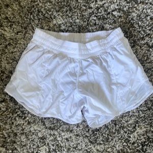 Hotty hot lowrise shorts 2.5 Lululemon white shorts